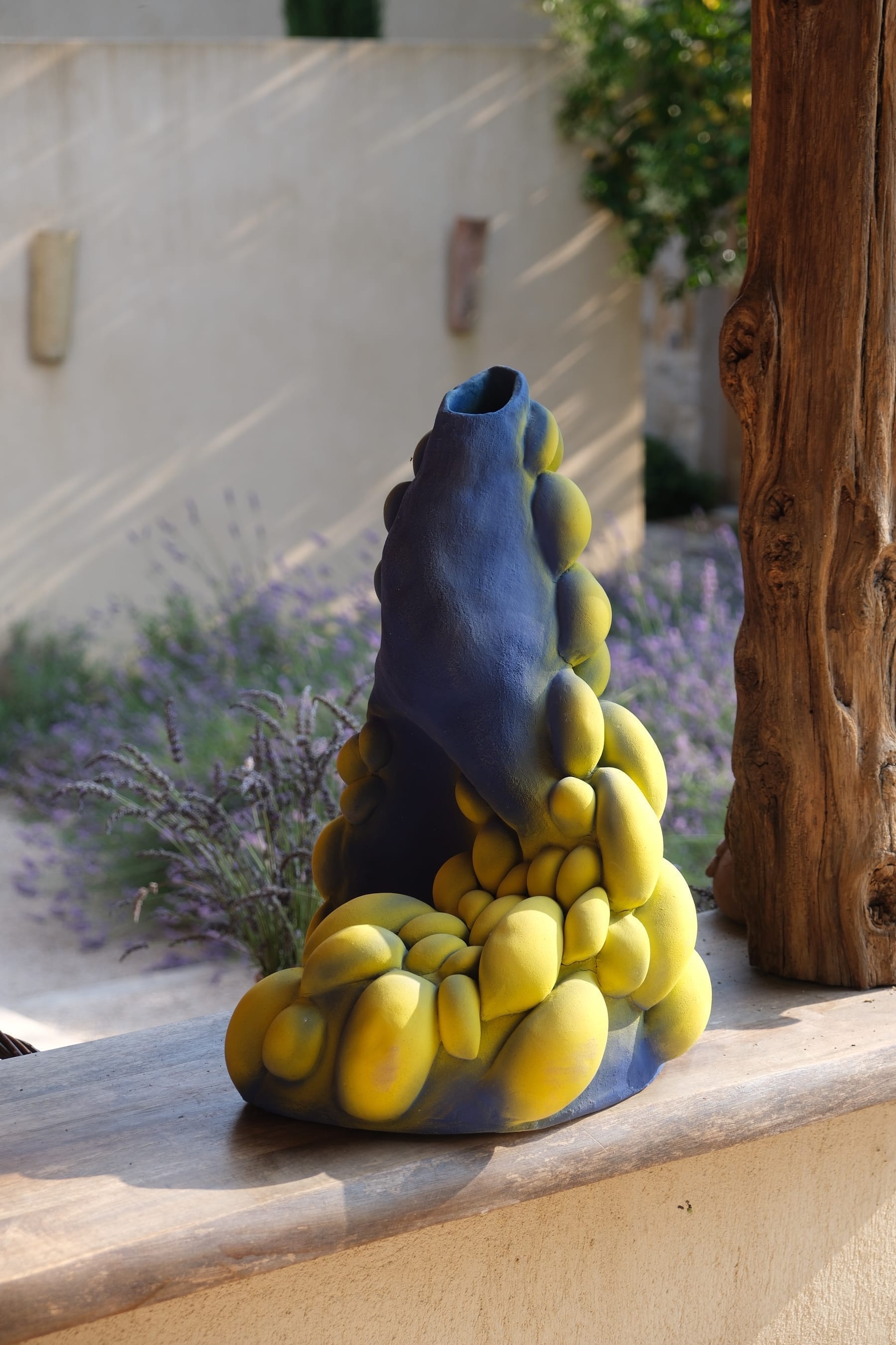 Sculpture garden at Toile Blanche