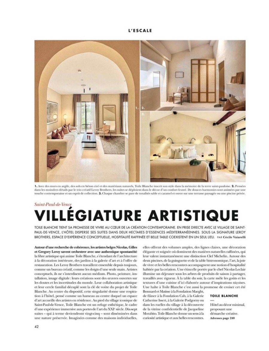 Côte Sud — Toile Blanche press coverage