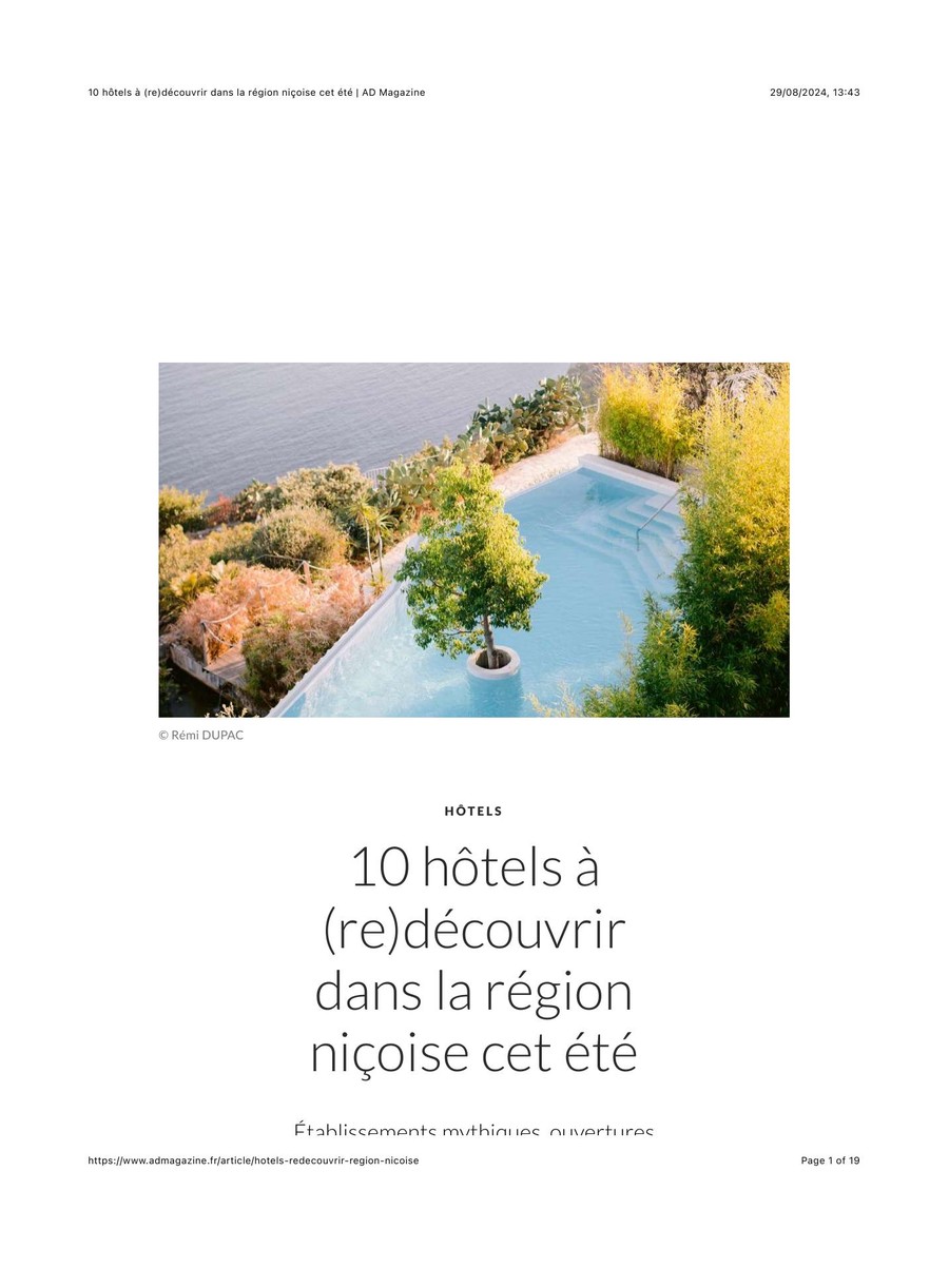 ADMagazine — Toile Blanche press coverage