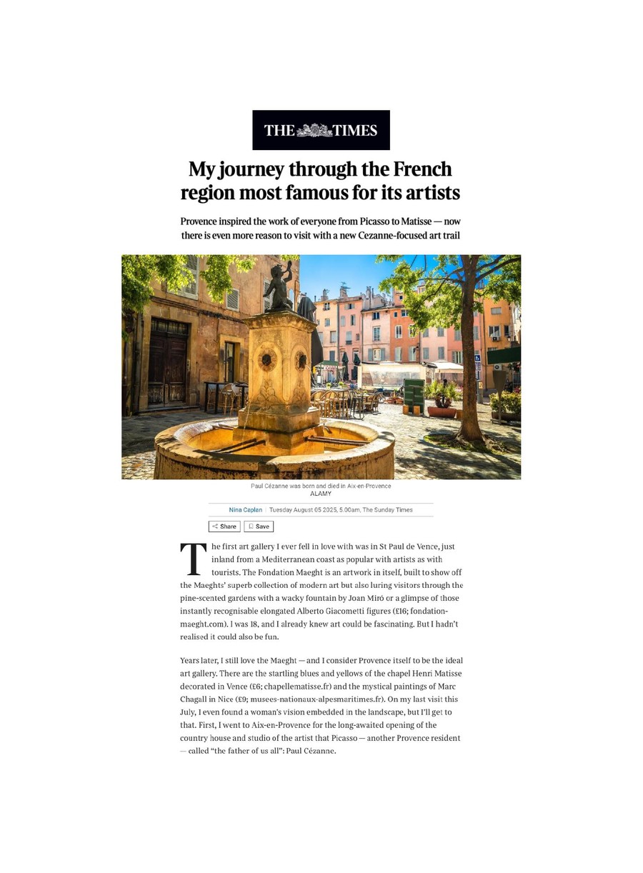 The Times — Toile Blanche press coverage