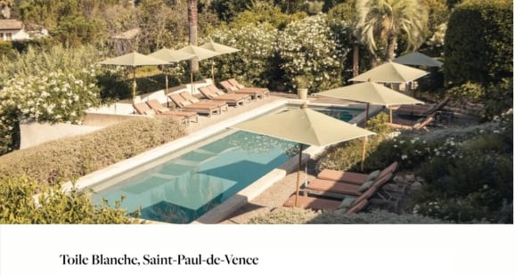 Condé Nast Traveller, Toile Blanche press coverage